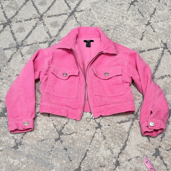 Forever 21 Other - Forever 21 Kids corduroy cropped pink Jacket